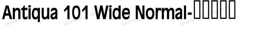 Antiqua 101 Wide Normal字体转换